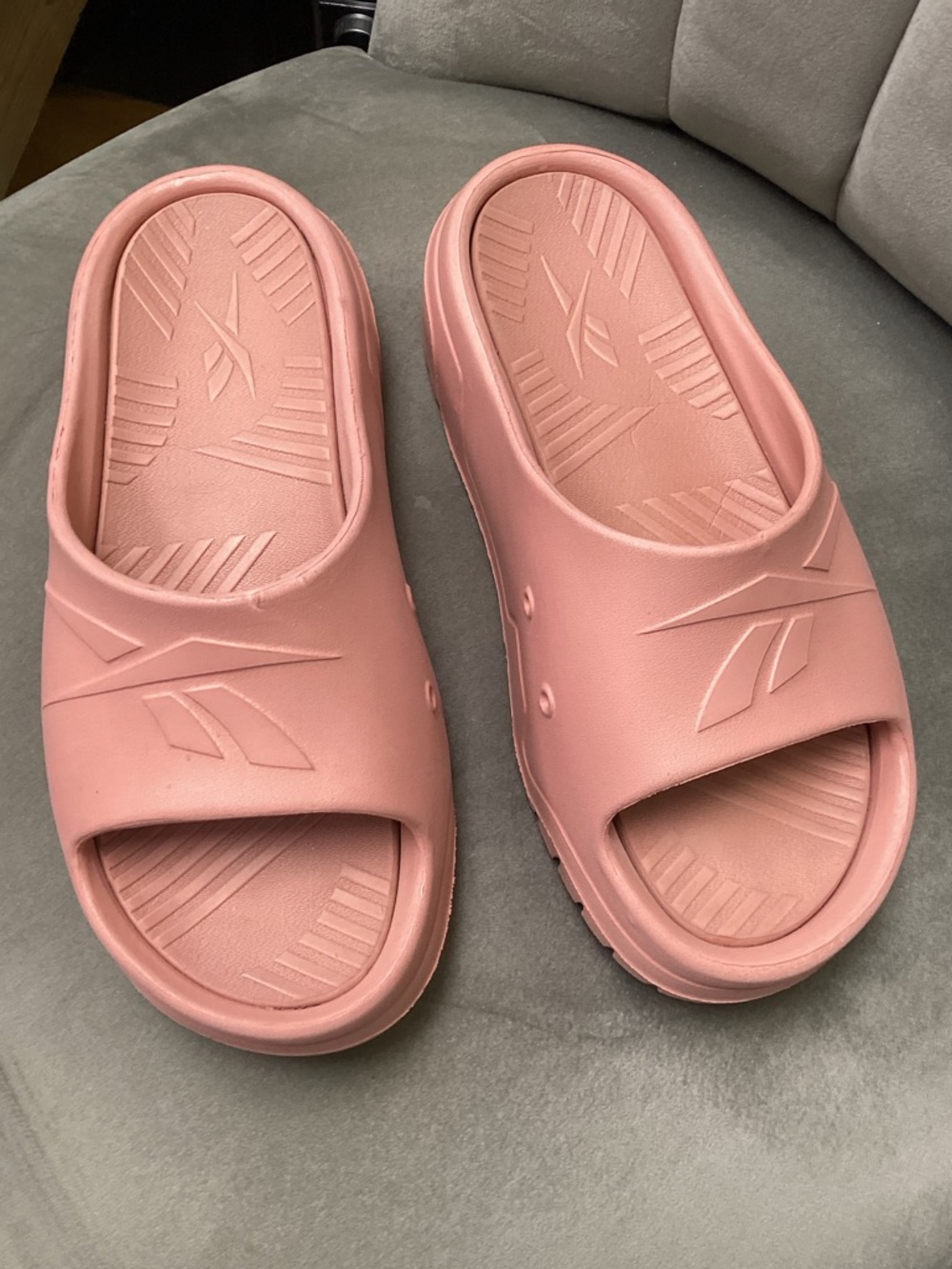 Reebok Pink Slide Sandals